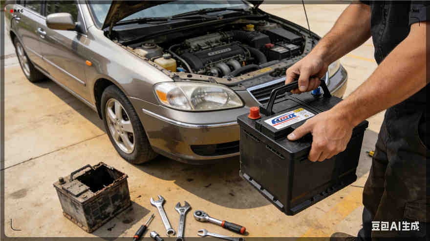 浪卡子汽车换电瓶电话【案例】